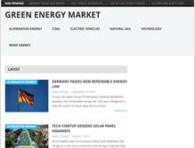 Tablet Screenshot of greenenergymarket.org